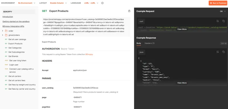 Projet de Ajout de produits via API réalisé par 9lift Agence PrestaShop